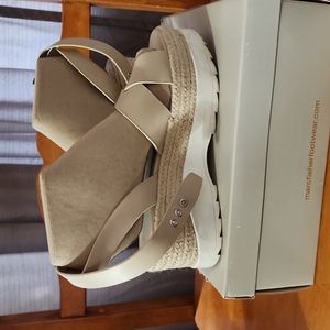 Mark Fisher 8.5 Zarita sandal Light Natural Leather.